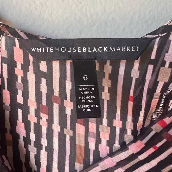 White House black market flowing short dress wedding guest - Picture 3 of 7